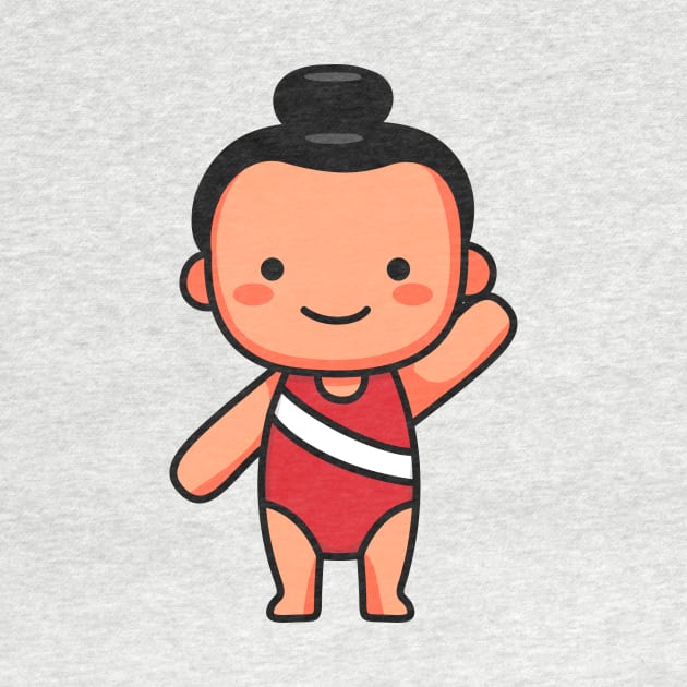 Cute Female Gymnast Cartoon by SLAG_Creative